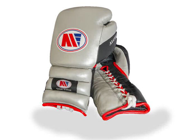 Main Event PSG 3000 Alchemy Pro Spar Boxing Gloves Lace Silver